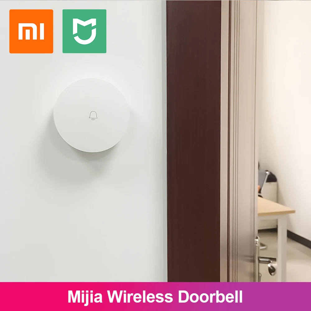 

Xiaomi Linptech Wireless Doorbell Self-Generating Smart Doorbell Transmitter Memory Function Wifi Version Connect Mijia App