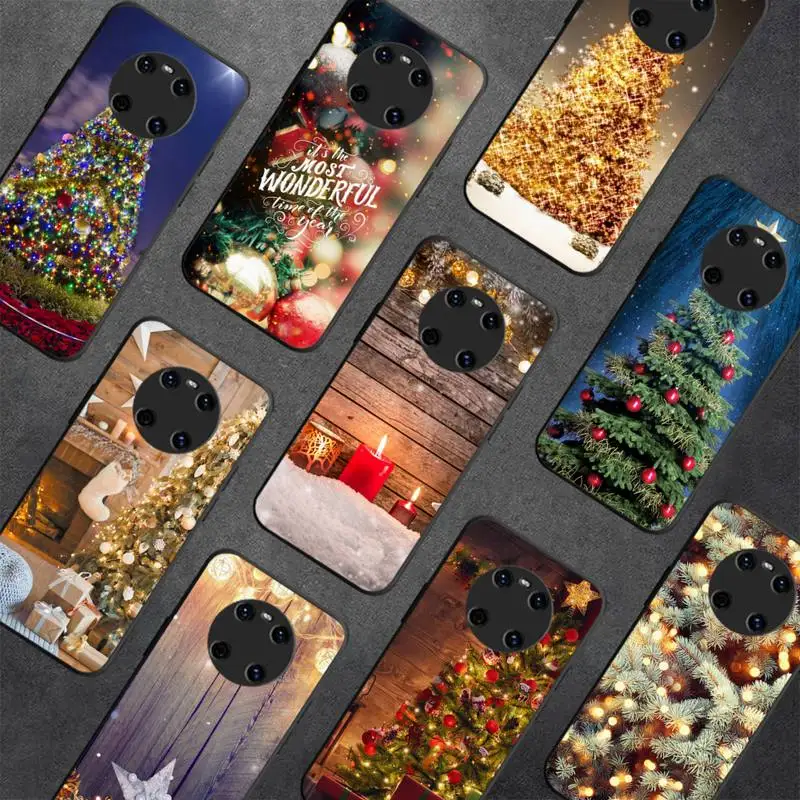 

Christmas Holiday Tree New Year Phone Case For Huawei Y5 Y62019 Y52018 Y92019 Luxury funda case for 9prime2019