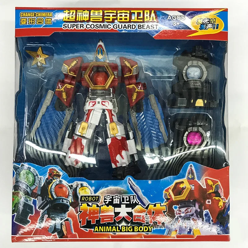 Megazords UCHU SENTAI KYURANGER Трансформация Робот динозавр рейнджеры игрушки Фигурки для