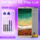 Акция Catteny для Motorola Tela Moto G6 Play, ЖК-дисплей с сенсорным экраном, дигитайзер xt3528, дисплей в сборе, бесплатная доставка с инструментом