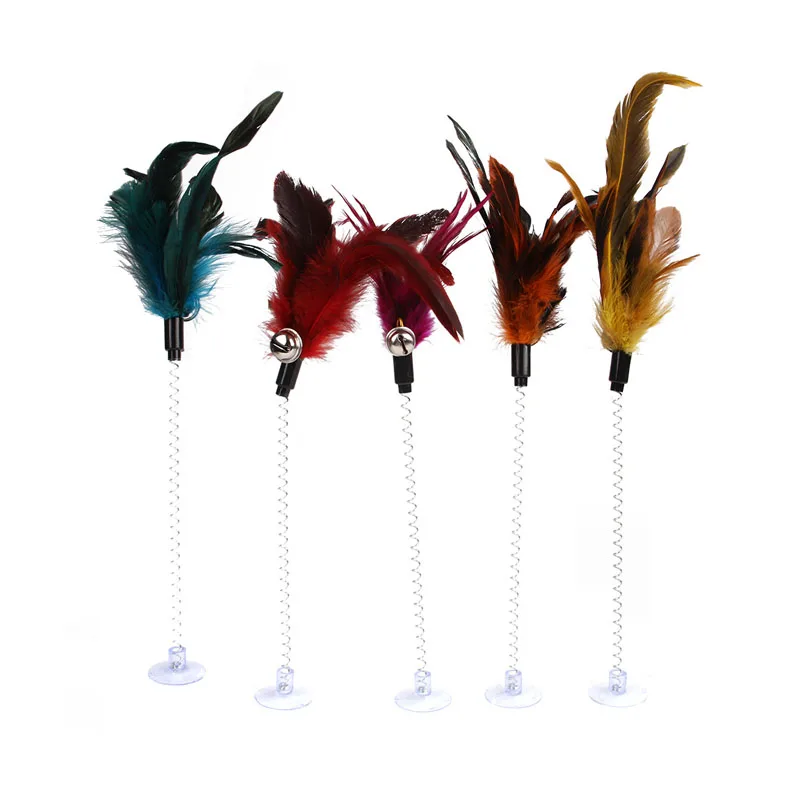 Интерактивная палочка для кошек и котят забавная удочка игровая игрушечная с