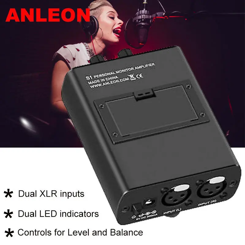 Персональный усилитель для наушников ANLEON S1 с монитором система IEM подходит сцены