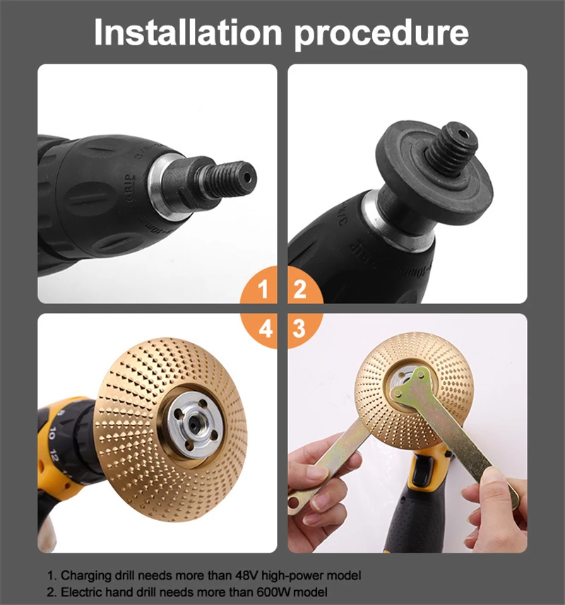 Карбид вольфрама шлифования древесины резьбы формовочный диск для углового