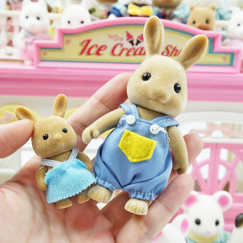 DIY Miniatura Кукольный дом детская мебель 1:12 лесное животное семейная вилла кукла лес