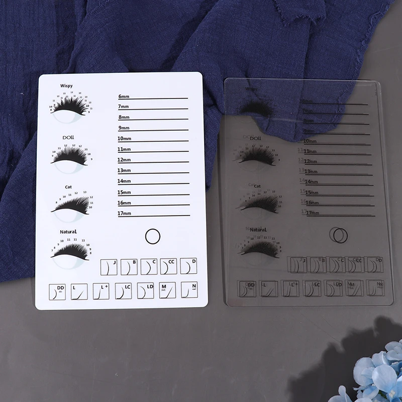 

Cosmetic Eyelash Palette Lash Extension Glue Acrylic Board Pad Lashes Holder Makeup Tools