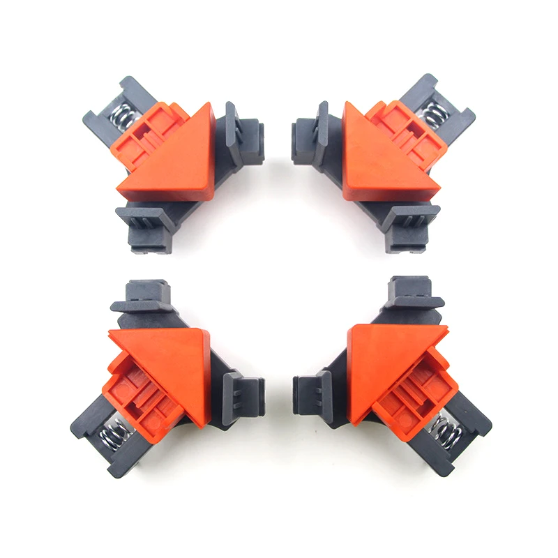 1/4PCS 90 Degree Right Angle Clamp Fixing Clips Picture Frame Corner Woodworking Hand Tool Clamps Pipe | Обустройство дома
