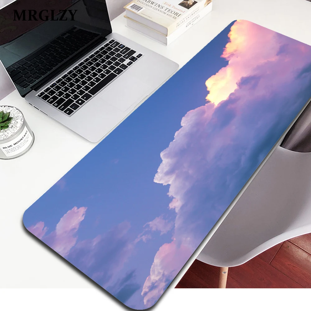 

Vime Large Desk Mats Laptop Mat Kawaii Mouse Pad Cute Romantic sky clouds Gaming Deskpad Office Gamer gaming keyboard Carpet