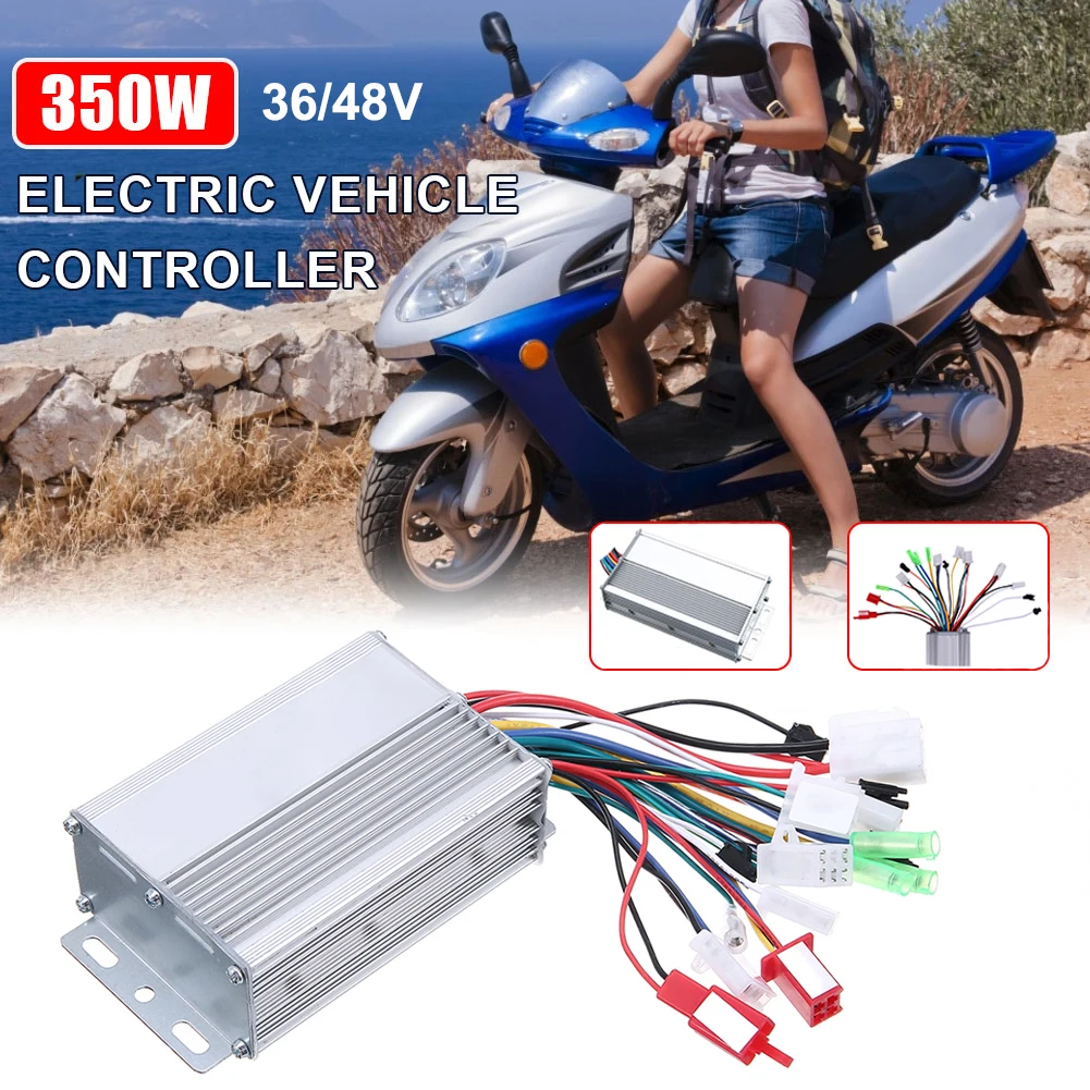 Electric Bike Brushless Motor Controller DC 36V/48V 350W Bicycle Accessories for E-bike Scooter | Спорт и развлечения