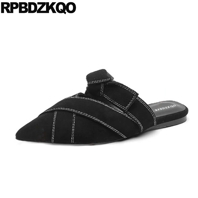 Британский Стиль Женская обувь с острым носком женская красивая на плоской