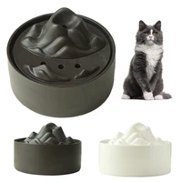 ceramic cat drinker automatic circulation pet feeder volcano fountain cat water fountain pet fountain dog water dispenser cw