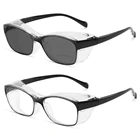 Ретро безопасность TR90 рамка фотохромные бифокальные очки для чтения Женщины Мужчины Смотреть рядом дальнодальнозоркостью прозрачные солнцезащитные очки Sight NX