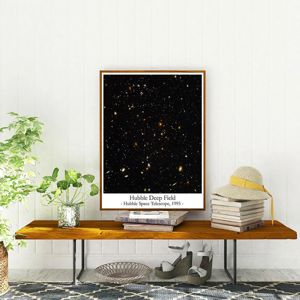 

Telescope Photo Poster Hubble Deep Field Canvas Painting Famous Space Art Print Abstract Wall Picture For Living Room Home Decor