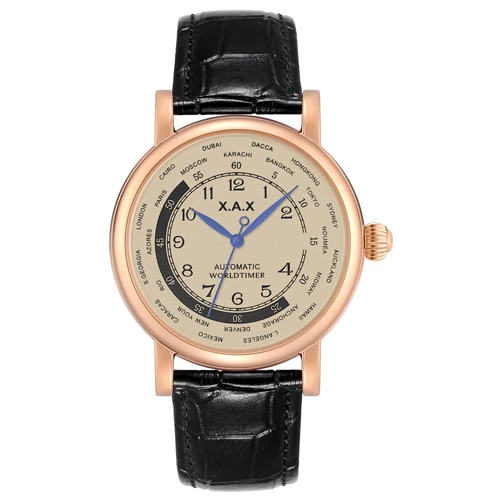 rose gold black Автоматические часы 45 мм Мужские механические часы с ветром, мужские водонепроницаемые часы t - Цвет: rose gold black