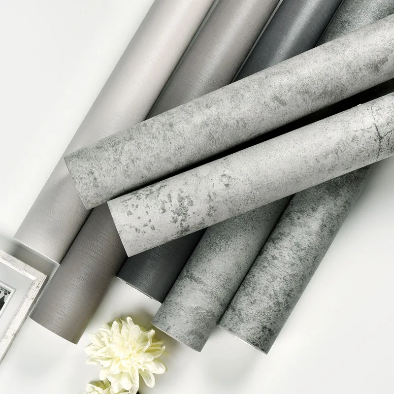 

Cement Self-adhesive Wallpaper for Bedroom Walls Clothing Store Gray Nordic Industrial Wind Wall Stickers Living Room Decoration