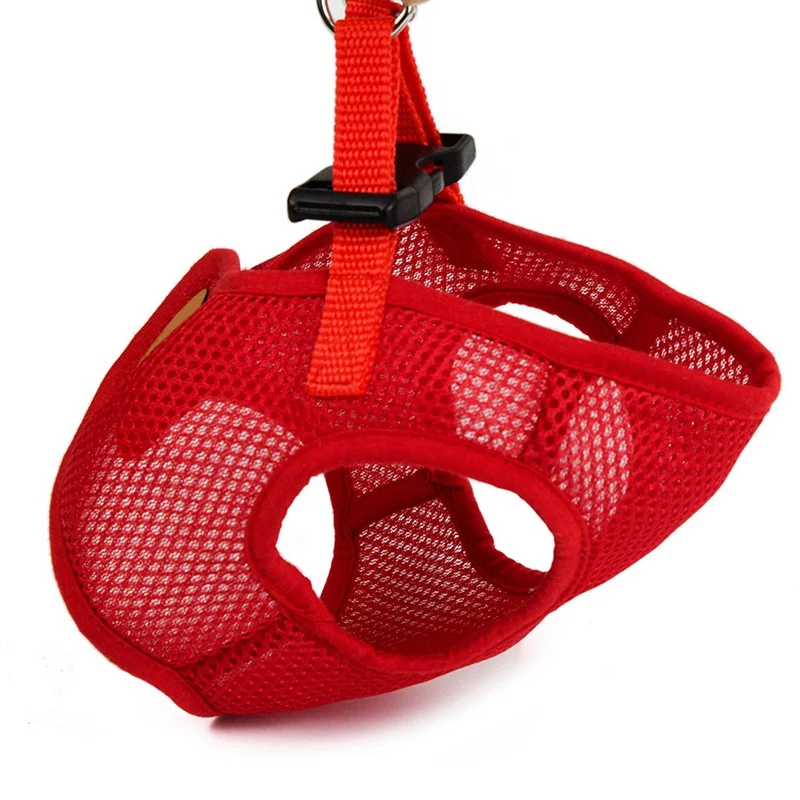 

1PC Pet Dog Harness Dog Chain Teddy Vest Puppies Chest Strap Breathable Mesh Harnesses Vest Leash Set Puppy Walking