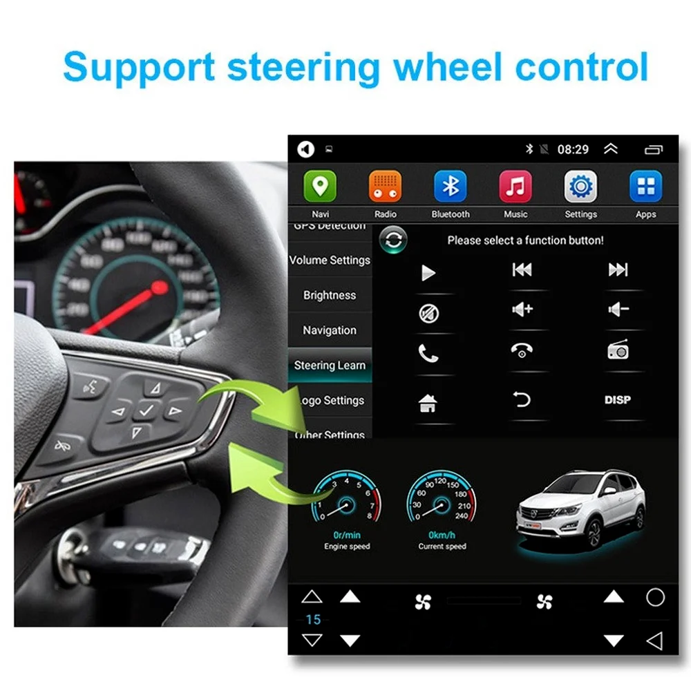Автомобильный GPS-навигатор в стиле Tesla на Android для HYUNDAI IX25/CRETA 2012-2017 автомобильное
