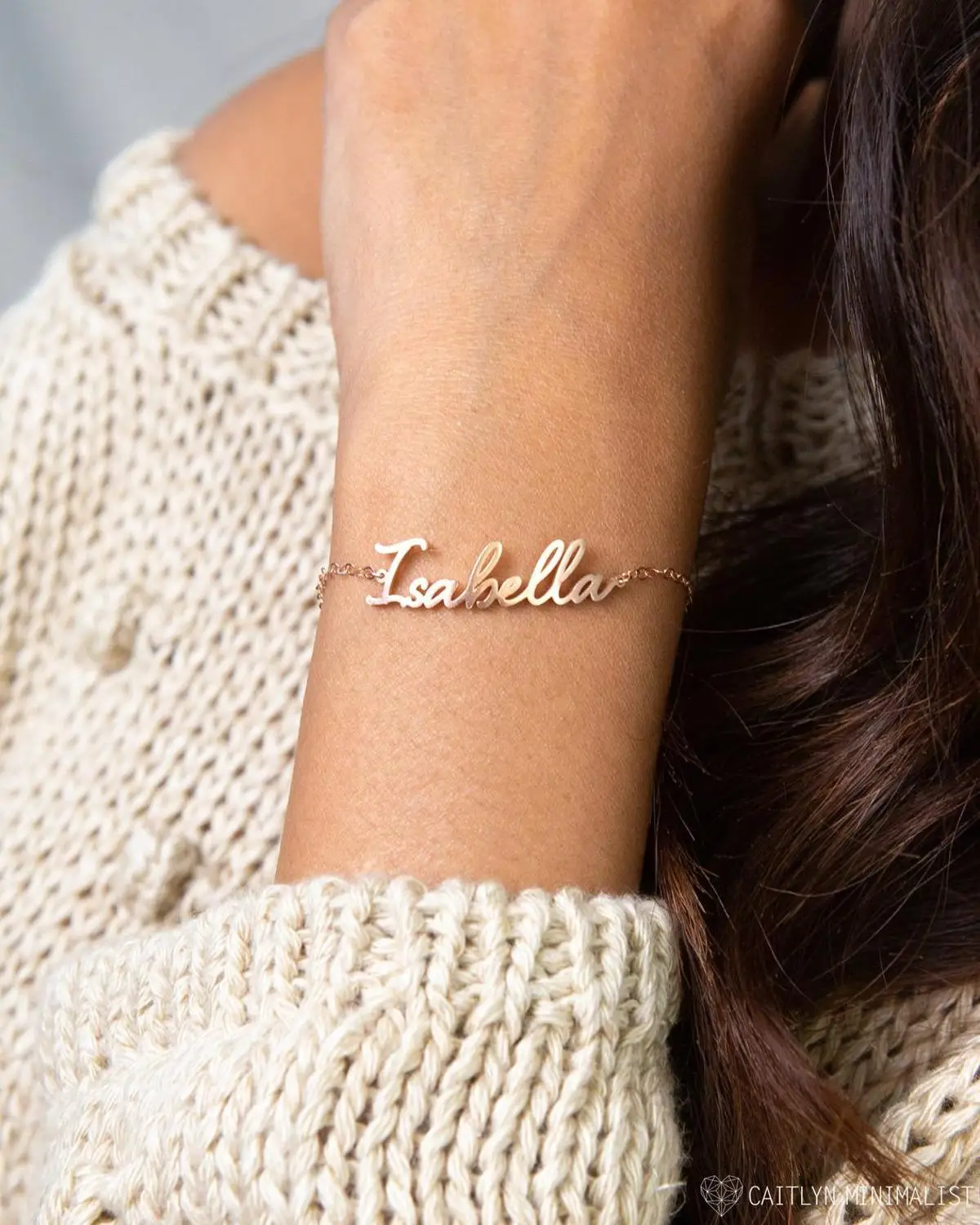 Виды красивых шрифтов именной браслет очаровательные ювелирные изделия из