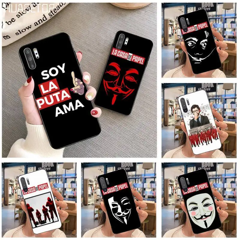 

Spain TV Money Heist House Paper La Casa de papel Phone Case For Samsung Note 7 8 9 10 Plus lite Galaxy J7 J8 J6 Plus 2018 Prime