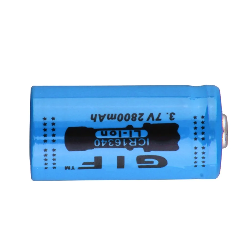 Высокая емкость 3 7 V 2800mAh 16340 батарея большой емкости перезаряжаемая литий-ионная