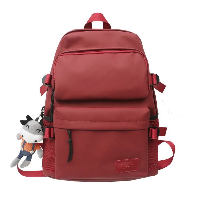 

Original Design Korean Style Large-capacity Backpack Female Tooling School Bag Junior High School Harajuku High School Student