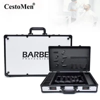 barber carrying suitcase password lock storage tool box portable stylist bag case suitcase hair styling organizer haircut tool