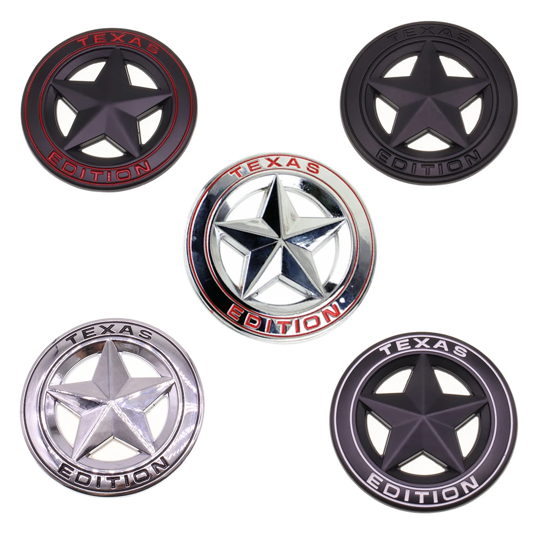 EIDRAN 3D эмблема TEXAS EDITION металлический автомобиль Стикеры Звезда Логотип Эмблема