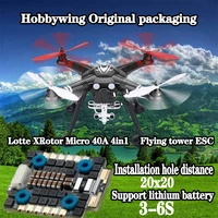 Hobbywing XRotor Micro 40A 60A 4in1 BLHeli-32 DShot1200 3-6S ESC for FPV Racing drone Quadcopter