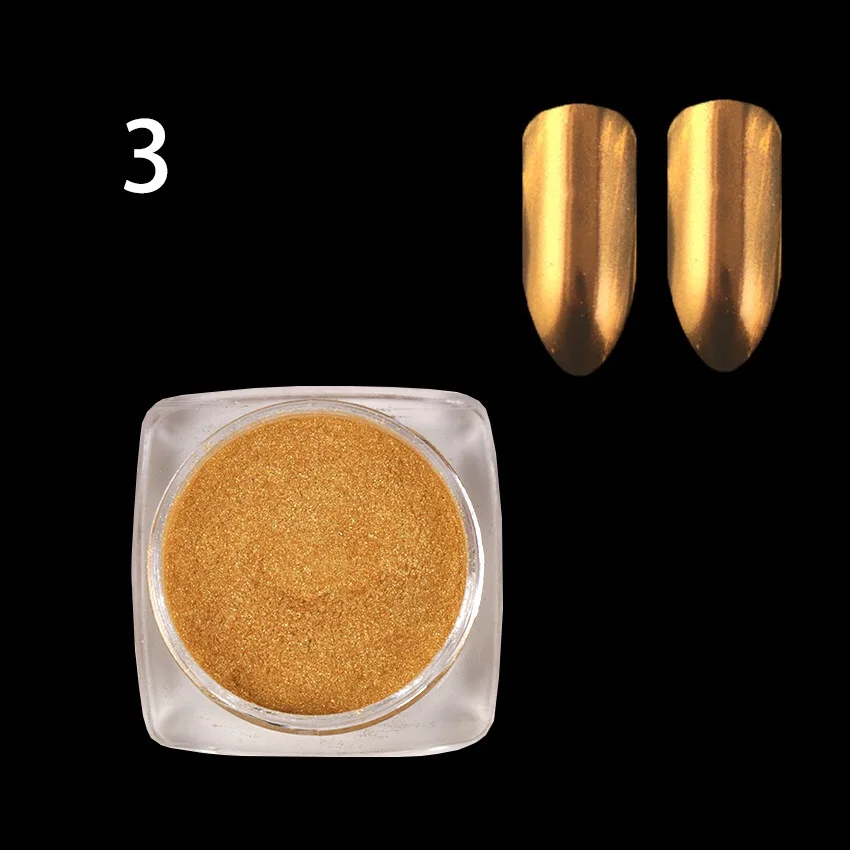 2g Блестящий Порошок для ногтей пигмент единорога хром порошок с зеркальным