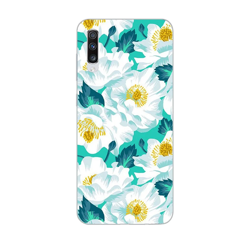 WM03201 Чехол для телефона ciciber для samsung Galaxy A50 A70 A80 A40 A30 A20 A60 A10 A20e Мягкий силиконовый чехол из ТПУ с розами в винтажном стиле - Цвет: WM03201