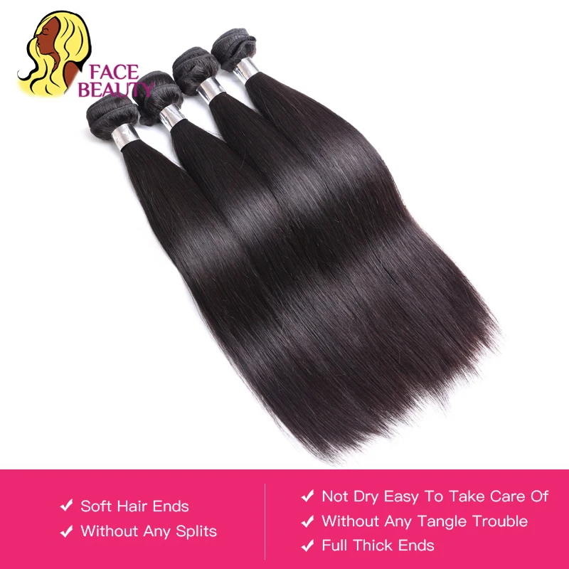 Facebeauty P27/613 2 тона светлые человеческие волосы 1/3/4 пучки фортепиано цвет прямые