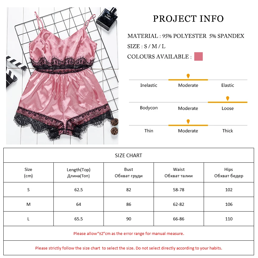 Женское шелковое боди с кружевной отделкой Suphis сексуальное розовое атласное