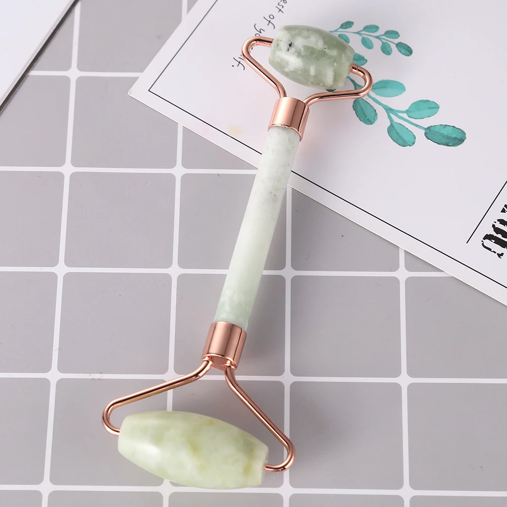 

Natural Stone Double Head Facial Beauty Roller Anti-Aging Jade Skin Slimming Chin Lift Up Facial Facial Beauty Roller Skin Care