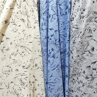 chinese ink painting printing micro elastic chiffon fabric plain clothing fabrics han dress fabric by the yard