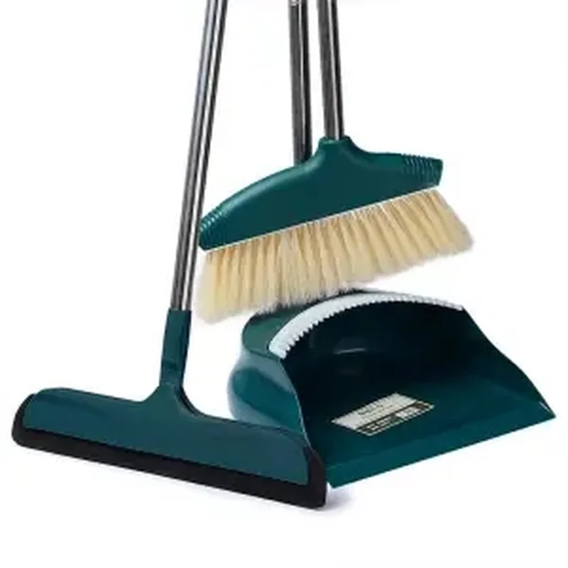 

Broom and Dustpan Set Combination Household Thickened Soft Hair Sweeping Single Broom Wiper Broom and Dustpan Broom Soft Broom