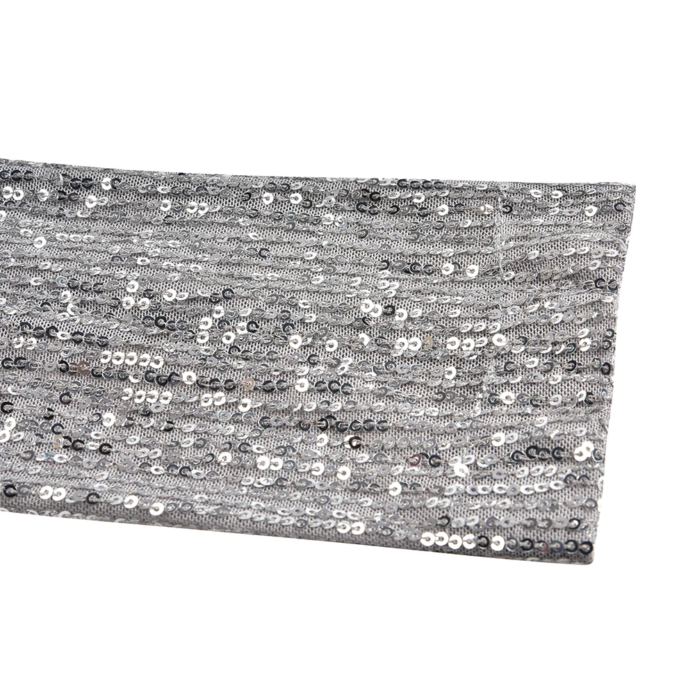 С длинным рукавом открытой передней блейзер с блестками Женские блестящие