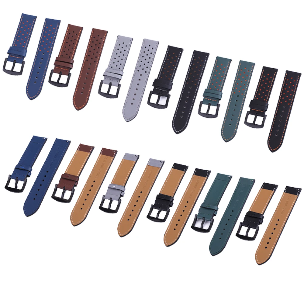 

20/22mm Leather wristband for Huawei watch GT2 42/46mm smart watch Replacement Genuine Leather Watch Strap Quick installation