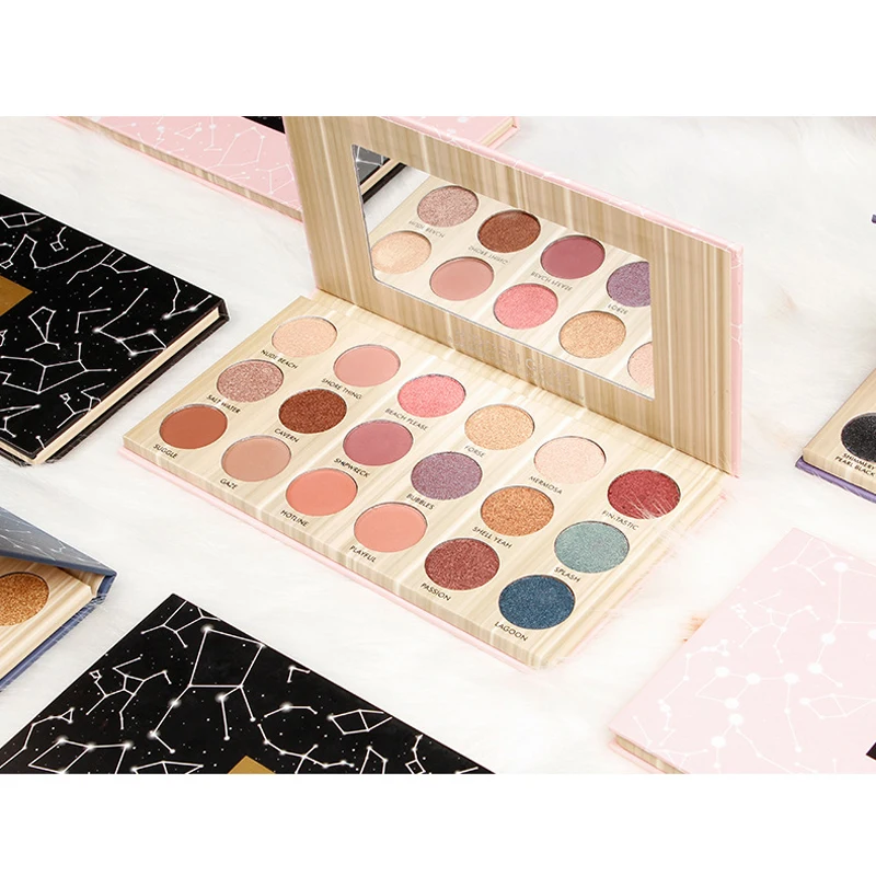 18 цветов Палитра теней для век натуральные матовые тени блеcтящие макияжа