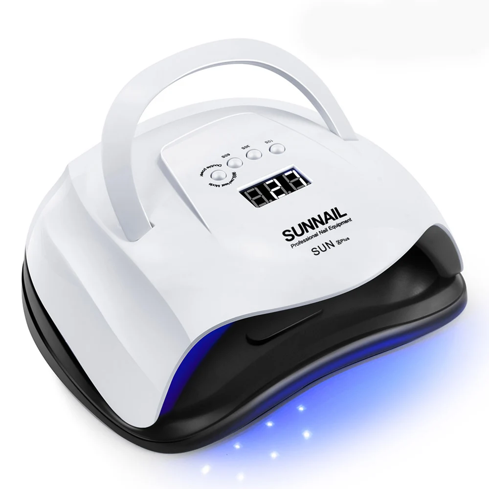 SUNXPLUS 72 Вт УФ-лампа, светодиодный светильник для ногтей с 36 светодиодный s двумя ручными лампами, Сушилка для ногтей, отверждение маникюра, Гель-лак для ногтей, автоматический датчик, отображение времени - Цвет: SUNXPLUS