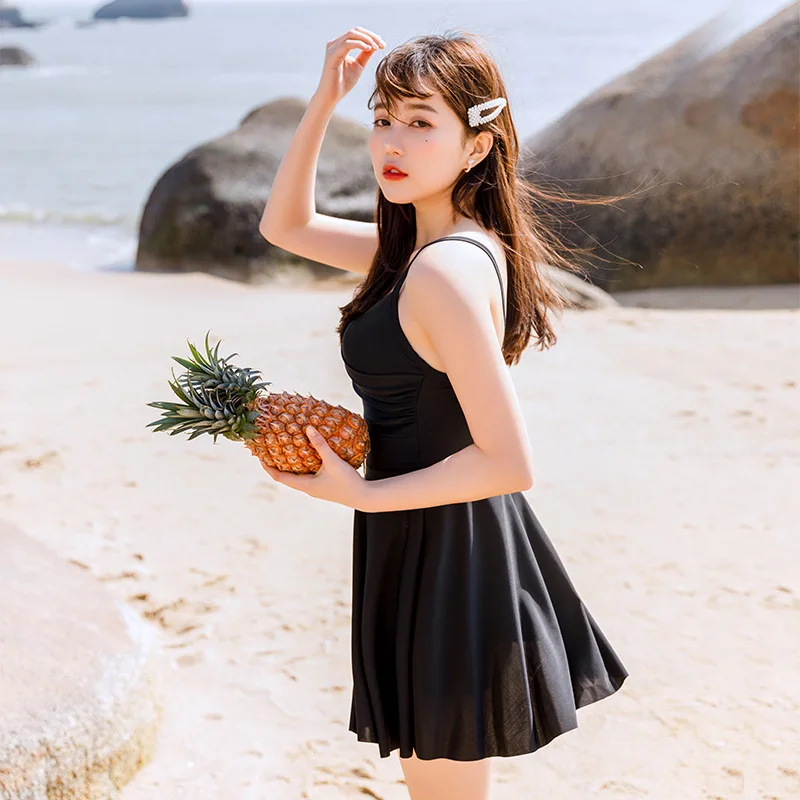 2020 новый стиль цельный купальный костюм женский живот покрытие для похудения