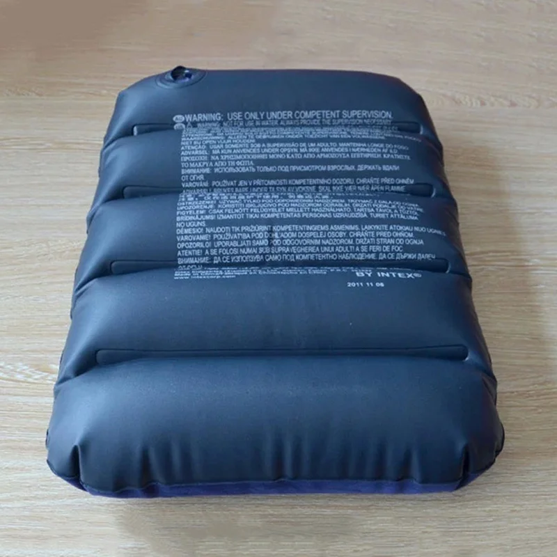 

Outdoor Portable Folding Inflatable Pillow Double Sided Flocking Mini Pillow for Camping Travel Hiking Office Plane