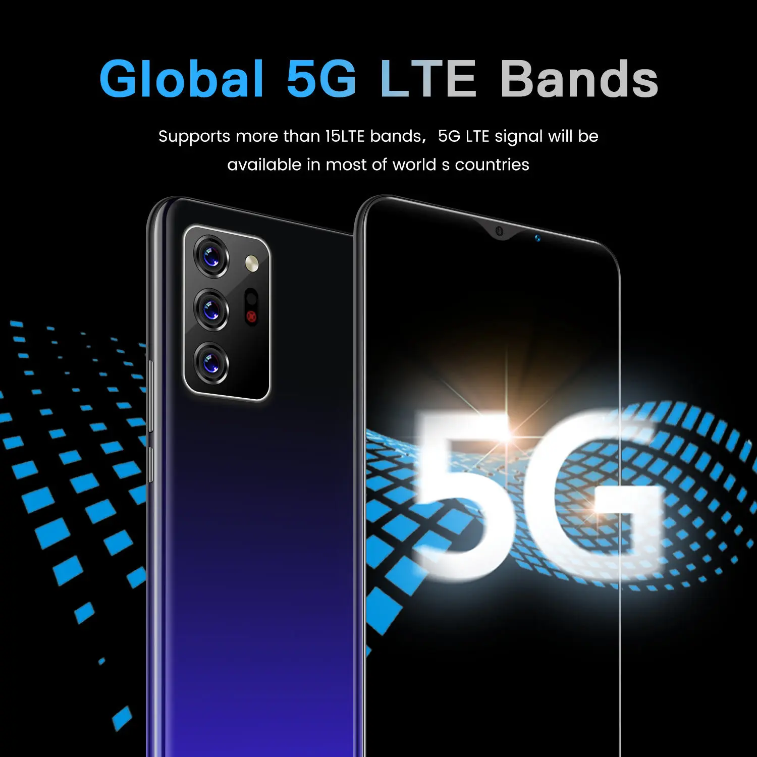 Tel&eacute;fono Inteligente Galxy Note30 Plus, pantalla HD de 6,1 pulgadas, 6 + 128GB, Bater&iacute;a grande de 4800mAh, red 4G LTE, 2021-1