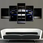Холст без рамы, 5 шт., настенные плакаты с изображением спортивного автомобиля, мустанга, современные аксессуары для домашнего декора, картины для гостиной