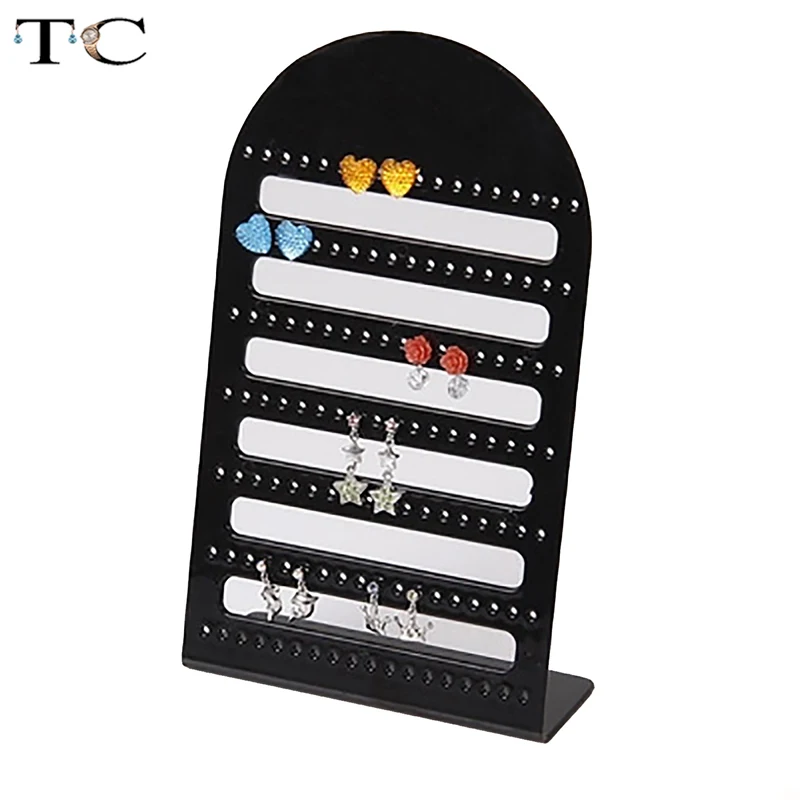 2pcs/Lot 126 Holes Earring Display Stand Acrylic Showing Rack Storage Organizer Transparent Jewelry Holder | Украшения и
