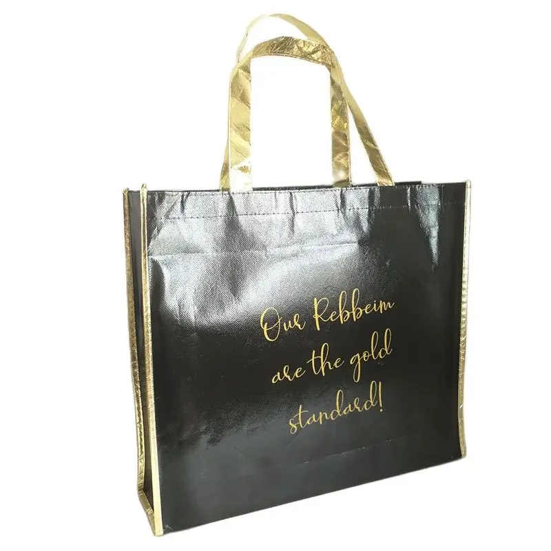 Подарочная упаковка сумка с ручками металлическая Нетканая ткань собственным