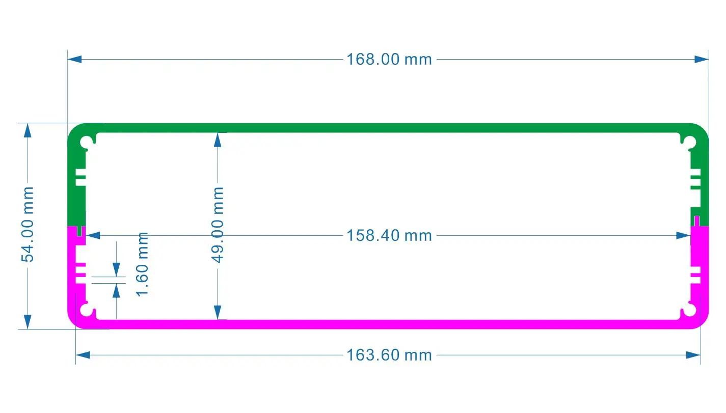 

BRZHIFI all-aluminum machine shell tube amplifier accessories shell diy radiator aluminum handle pre-amplifier