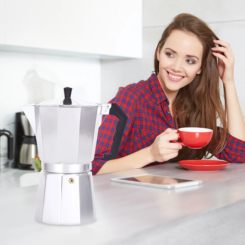 Кофеварка Moka Percolator алюминиевый кофейник для приготовления мокко