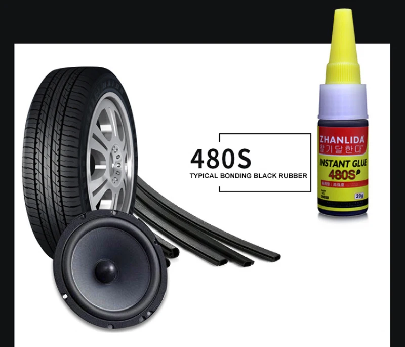 480S Black Strong Adhesive Car Rubber Repair Tire Glue Window Speaker Seal Tool Super | Обустройство дома