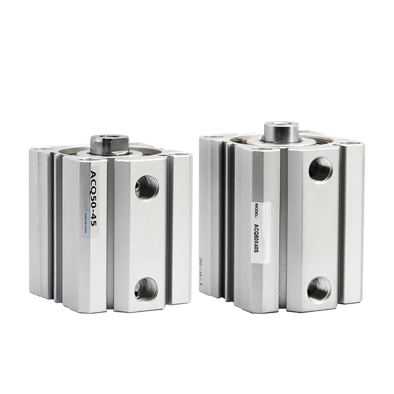 

China ACQ40 Bore 40mm Stroke 5-100mm Piston Compact Pneumatic Air Double Acting Cylinders