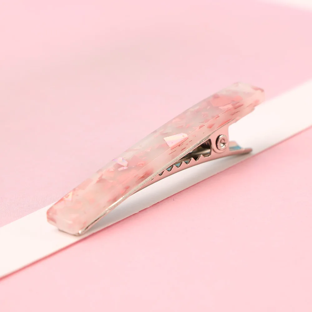 1 пара носков в Корейском стиле Модные сусального золота заколка для волос ацетат