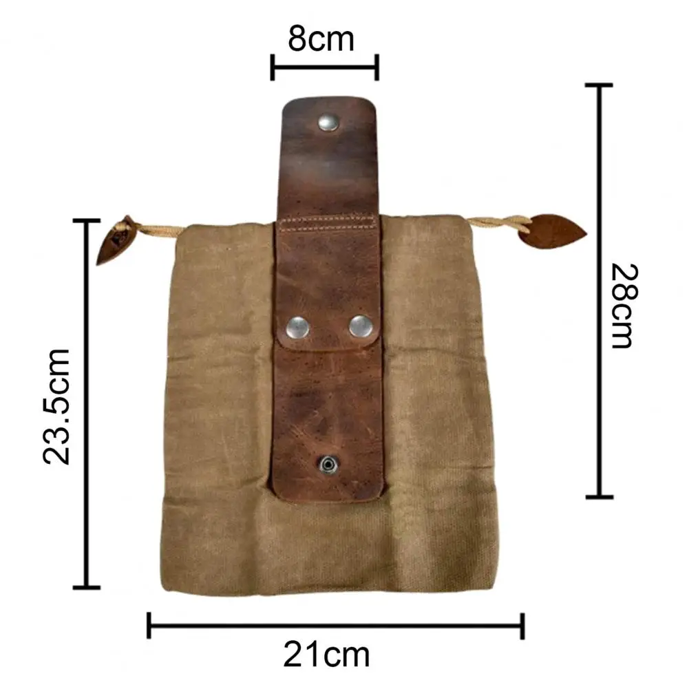 

Outdoor Camping Storage Bag Foldable Pocket Size Canvas Multi-purpose Garden Fruit Picking Bag Foraging Pouch for Flowers